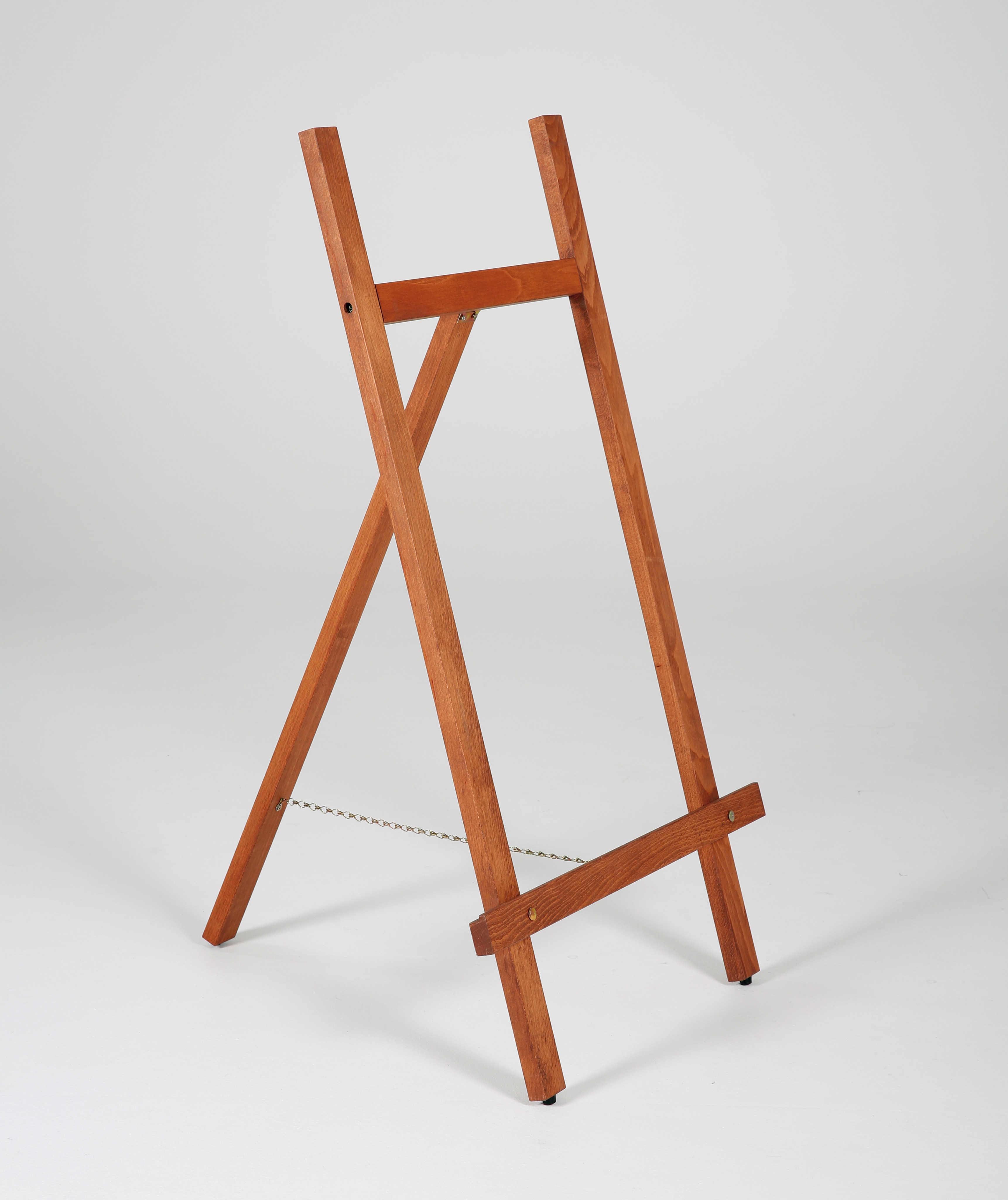 Holz Kundenstopper Easel, dunkel lasiert