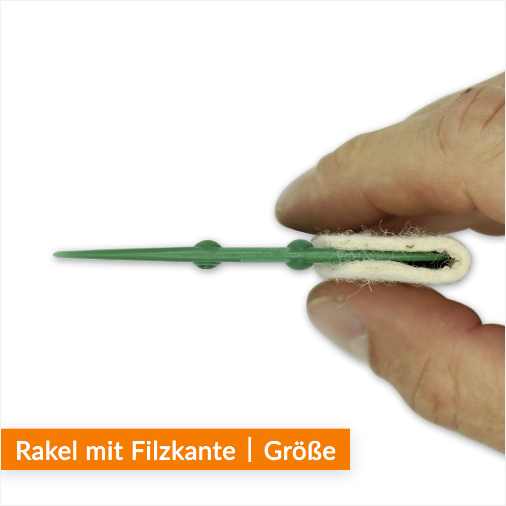Rakel mit Filzkante
