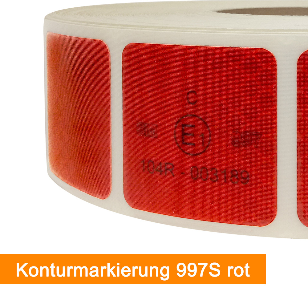 3M Scotchlite 997S Konturmarkierung für Planen in Rot - SalierShop.de