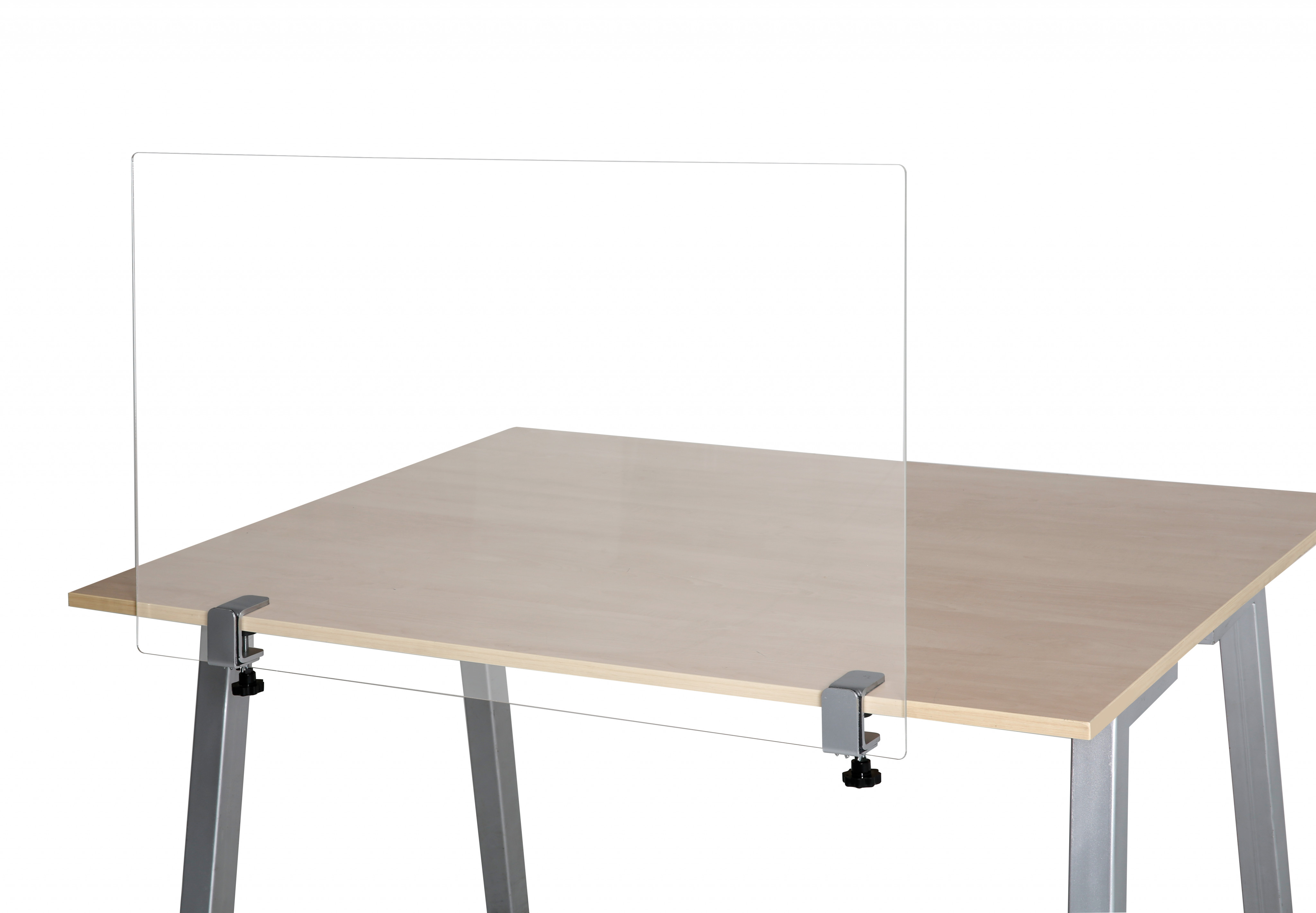 Trennwand mit Klemmhalter-System für Tischkante, 700 x 1000 mm