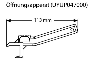 Rahmenöffner für Safety-Profil, 25mm und 32mm