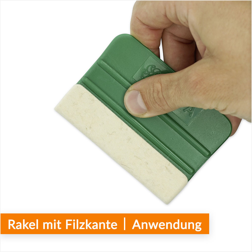 3M Rakel mit Filzkante, Folienrakel/Filzrakel aus Kunststoff als