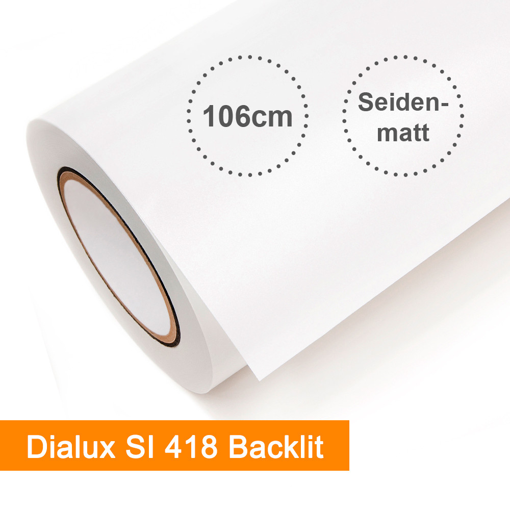 Folex DIALUX SI418 weiß seidenmatt - Rollenbreite 106,7cm - Rollenlänge 30m - SalierShop.de